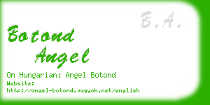 botond angel business card